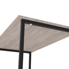 Стол BRABIX &laquo;SMART CD-020&raquo;, 900&times;500&times;770 мм, ЛОФТ, металл/<wbr/>ЛДСП ясень шимо светлый, каркас черный, 641949