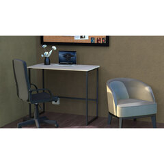 Стол BRABIX &laquo;SMART CD-020&raquo;, 900&times;500&times;770 мм, ЛОФТ, металл/<wbr/>ЛДСП ясень шимо светлый, каркас черный, 641949