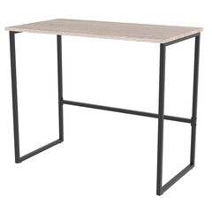 Стол BRABIX &laquo;SMART CD-020&raquo;, 900&times;500&times;770 мм, ЛОФТ, металл/<wbr/>ЛДСП ясень шимо светлый, каркас черный, 641949