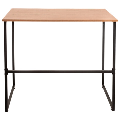 Стол BRABIX "SMART CD-020", 900х500х770 мм, ЛОФТ, металл/ЛДСП бунратти, каркас черный, 641950