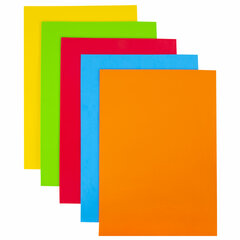 Пористая резина/<wbr/>фоамиран А3, 2 мм, НАБОР, 5 листов, 5 цветов, яркие цвета, ОСТРОВ СОКРОВИЩ, 660618