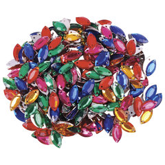 Стразы для творчества &laquo;Лодочка&raquo;, цвет ассорти, 7&times;15 мм, 30 грамм, ОСТРОВ СОКРОВИЩ, 661217