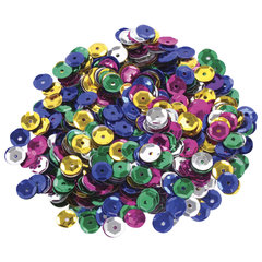 Пайетки для творчества &laquo;Классика&raquo;, цвет ассорти, 6 мм, 30 грамм, 5 цветов, ОСТРОВ СОКРОВИЩ, 661262