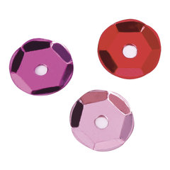 Пайетки для творчества &laquo;Классика&raquo;, оттенки красного, 6 мм, 30 грамм, ОСТРОВ СОКРОВИЩ, 661274