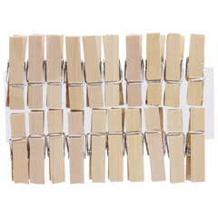 Прищепки декоративные &laquo;Классика&raquo;, 20 штук, 3,5 см, дерево, ОСТРОВ СОКРОВИЩ, 661288