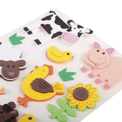 Наклейки из EVA &laquo;Ферма&raquo;, 12 шт., ассорти, ОСТРОВ СОКРОВИЩ, 661459