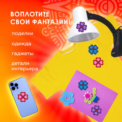 Наклейки из фетра &laquo;Клевер&raquo;, 6 шт., ассорти, ОСТРОВ СОКРОВИЩ, 661474