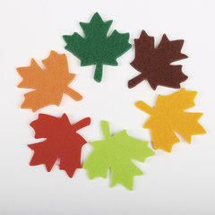 Наклейки из фетра &laquo;Листья&raquo;, 24 шт., ассорти, ОСТРОВ СОКРОВИЩ, 661479
