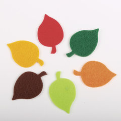 Наклейки из фетра &laquo;Листья&raquo;, 24 шт., ассорти, ОСТРОВ СОКРОВИЩ, 661479