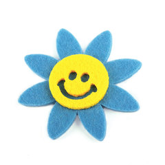 Наклейки из фетра &laquo;Солнышки&raquo;, 5 шт., ассорти, ОСТРОВ СОКРОВИЩ, 661489