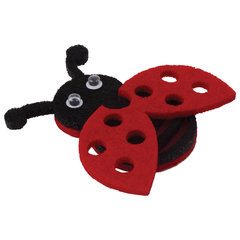 Наклейки из фетра &laquo;Божьи коровки&raquo;, 6 шт., ассорти, ОСТРОВ СОКРОВИЩ, 661498