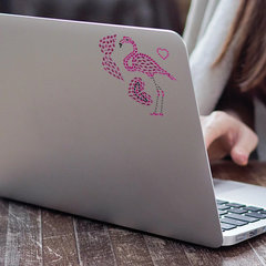 Наклейки готовые из страз ФЛАМИНГО, 8 декоративных элементов, 9,5&times;15,5 см, ОСТРОВ СОКРОВИЩ, 661565