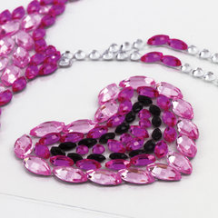 Наклейки готовые из страз ФЛАМИНГО, 8 декоративных элементов, 9,5&times;15,5 см, ОСТРОВ СОКРОВИЩ, 661565