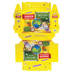 Короб подарочный &laquo;Набор для первоклассника универсальный&raquo;, без наполнения, ЮНЛАНДИЯ, 661672