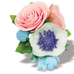 Пористая резина/<wbr/>фоамиран 500&times;700 мм, 1 мм, БЕЛАЯ, ОСТРОВ СОКРОВИЩ, 661677