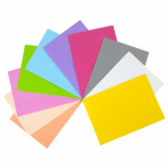 Пористая резина/<wbr/>фоамиран А4, 1 мм, НАБОР, 10 листов, 10 цветов, пастельные цвета, ОСТРОВ СОКРОВИЩ, 661695