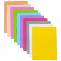 Пористая резина/<wbr/>фоамиран А4, 1 мм, НАБОР, 10 листов, 10 цветов, пастельные цвета, ОСТРОВ СОКРОВИЩ, 661695
