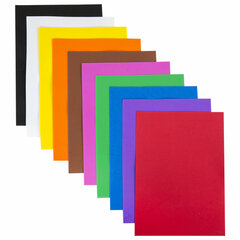 Пористая резина/<wbr/>фоамиран А4, 1 мм, НАБОР, 10 листов, 10 цветов, яркие цвета, ОСТРОВ СОКРОВИЩ, 661696
