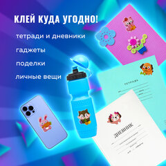 Наклейки виниловые &laquo;Зверята&raquo;, многоразовые, 10&times;15 см, ЮНЛАНДИЯ, 661806