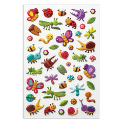 Наклейки зефирные &laquo;Букашки&raquo;, многоразовые, 10&times;15 см, ЮНЛАНДИЯ, 661828