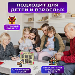 Головоломки металлические ЗОЛОТАЯ СКАЗКА (уровень сложности "НОВИЧОК"), набор 6 штук, 662087