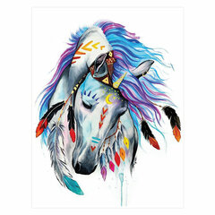 Картина стразами (алмазная мозаика) 30&times;40 см, ОСТРОВ СОКРОВИЩ &laquo;Индейская лошадь&raquo;, без подрамника, 662403