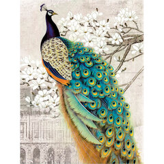 Картина стразами (алмазная мозаика) 40&times;50 см, ОСТРОВ СОКРОВИЩ &laquo;Павлин&raquo;, без подрамника, 662411