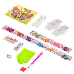 Картина стразами (алмазная мозаика) 20&times;20 см, ЮНЛАНДИЯ &laquo;Бабочка&raquo;, картон, 662434