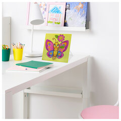 Картина стразами (алмазная мозаика) 20&times;20 см, ЮНЛАНДИЯ &laquo;Бабочка&raquo;, картон, 662434