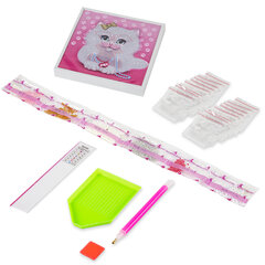 Картина стразами (алмазная мозаика) 20&times;20 см, ЮНЛАНДИЯ &laquo;Котёнок&raquo;, в деревянной рамке, 662440