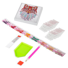 Картина стразами (алмазная мозаика) 20&times;20 см, ОСТРОВ СОКРОВИЩ &laquo;Восточная лисица&raquo;, в деревянной рамке, 662443