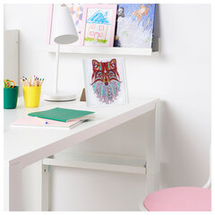 Картина стразами (алмазная мозаика) 20&times;20 см, ОСТРОВ СОКРОВИЩ &laquo;Восточная лисица&raquo;, в деревянной рамке, 662443