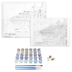 Картина по номерам 40&times;50 см, ОСТРОВ СОКРОВИЩ &laquo;Набережная&raquo;, на подрамнике, акриловые краски, 3 кисти, 662463