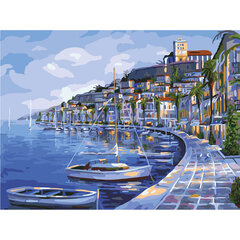 Картина по номерам 40&times;50 см, ОСТРОВ СОКРОВИЩ &laquo;Набережная&raquo;, на подрамнике, акриловые краски, 3 кисти, 662463