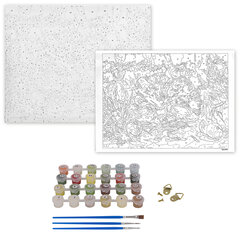 Картина по номерам 40&times;50 см, ОСТРОВ СОКРОВИЩ &laquo;Ежик&raquo;, на подрамнике, акриловые краски, 3 кисти, 662490