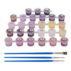 Картина по номерам 40&times;50 см, ОСТРОВ СОКРОВИЩ &laquo;Цветущая сакура&raquo;, на подрамнике, акриловые краски, 3 кисти, 662494