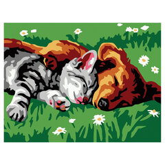 Картина по номерам 15&times;20 см, ЮНЛАНДИЯ &laquo;Лучшие друзья&raquo;, на холсте, акрил, кисти, 662500