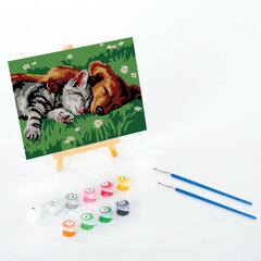 Картина по номерам 15&times;20 см, ЮНЛАНДИЯ &laquo;Лучшие друзья&raquo;, на холсте, акрил, кисти, 662500