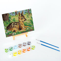 Картина по номерам 15&times;20 см, ЮНЛАНДИЯ &laquo;Оленёнок&raquo;, на холсте, акрил, кисти, 662504