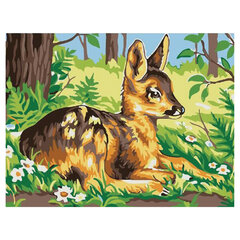 Картина по номерам 15&times;20 см, ЮНЛАНДИЯ &laquo;Оленёнок&raquo;, на холсте, акрил, кисти, 662504