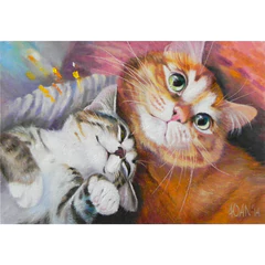 Картина стразами (алмазная мозаика) 30&times;40 см, ОСТРОВ СОКРОВИЩ &laquo;Тёплая дружба&raquo;, без подрамника, 662561