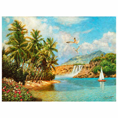 Картина стразами (алмазная мозаика) 30&times;40 см, ОСТРОВ СОКРОВИЩ &laquo;Солнце южного моря&raquo;, без подрамника, 662567