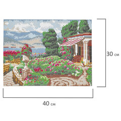 Картина стразами (алмазная мозаика) 30&times;40 см, ОСТРОВ СОКРОВИЩ &laquo;Цветущий сад&raquo;, без подрамника, 662568