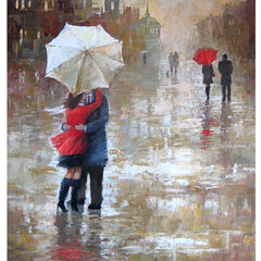 Картина стразами (алмазная мозаика) 40&times;50 см, ОСТРОВ СОКРОВИЩ &laquo;Встреча 2&raquo;, без подрамника, 662587