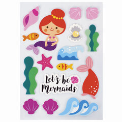 Наклейки из EVA &laquo;Русалки&raquo;, 15 штук, ассорти, 13&times;21 см, ЮНЛАНДИЯ, 662681