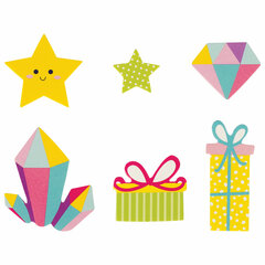 Наклейки из EVA &laquo;Единорог и радуга&raquo;, 24 штуки, ассорти, ЮНЛАНДИЯ, 662685