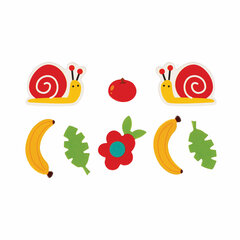 Наклейки из EVA &laquo;Зверушки&raquo;, 24 штуки, ассорти, ЮНЛАНДИЯ, 662686