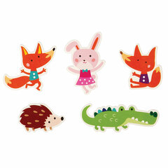 Наклейки из EVA &laquo;Зверушки&raquo;, 24 штуки, ассорти, ЮНЛАНДИЯ, 662686