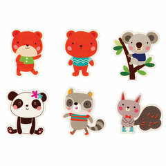 Наклейки из EVA &laquo;Зверушки&raquo;, 24 штуки, ассорти, ЮНЛАНДИЯ, 662686