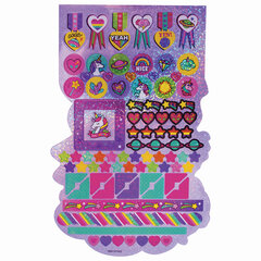 Альбом со сверкающими наклейками &laquo;Единороги&raquo;, 4 листа, более 250 шт., склейка, ЮНЛАНДИЯ, 662698